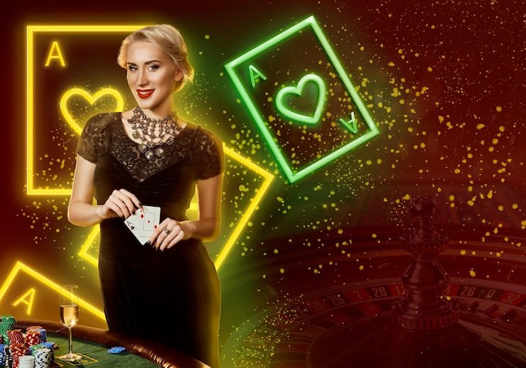 mposakti slot live-dealer table with blackjack cards and player controls